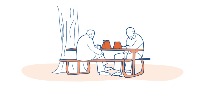 people sitting at a table